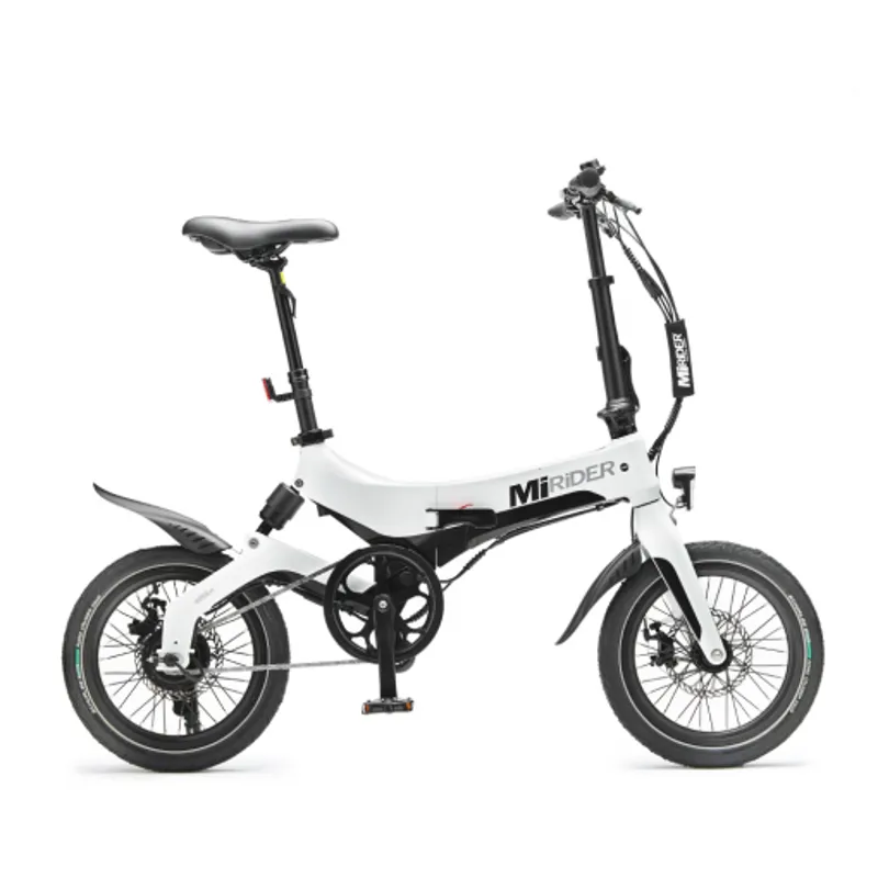 MiRiDER One Folding Electric Bike in Polar White